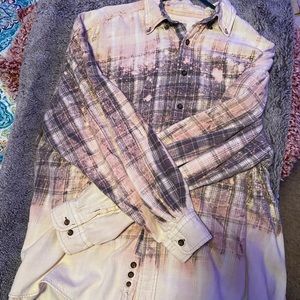 Bleached flannel